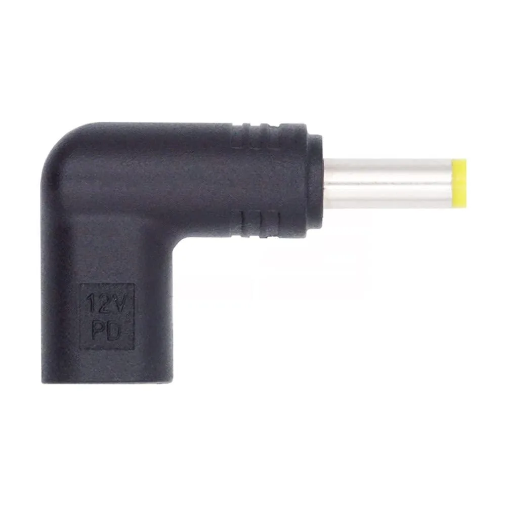 LORDWORLD LORDWORLD USB-C Female to DC 12V 4.8x1.7mm Adapter 90° PD Trigger — product photo