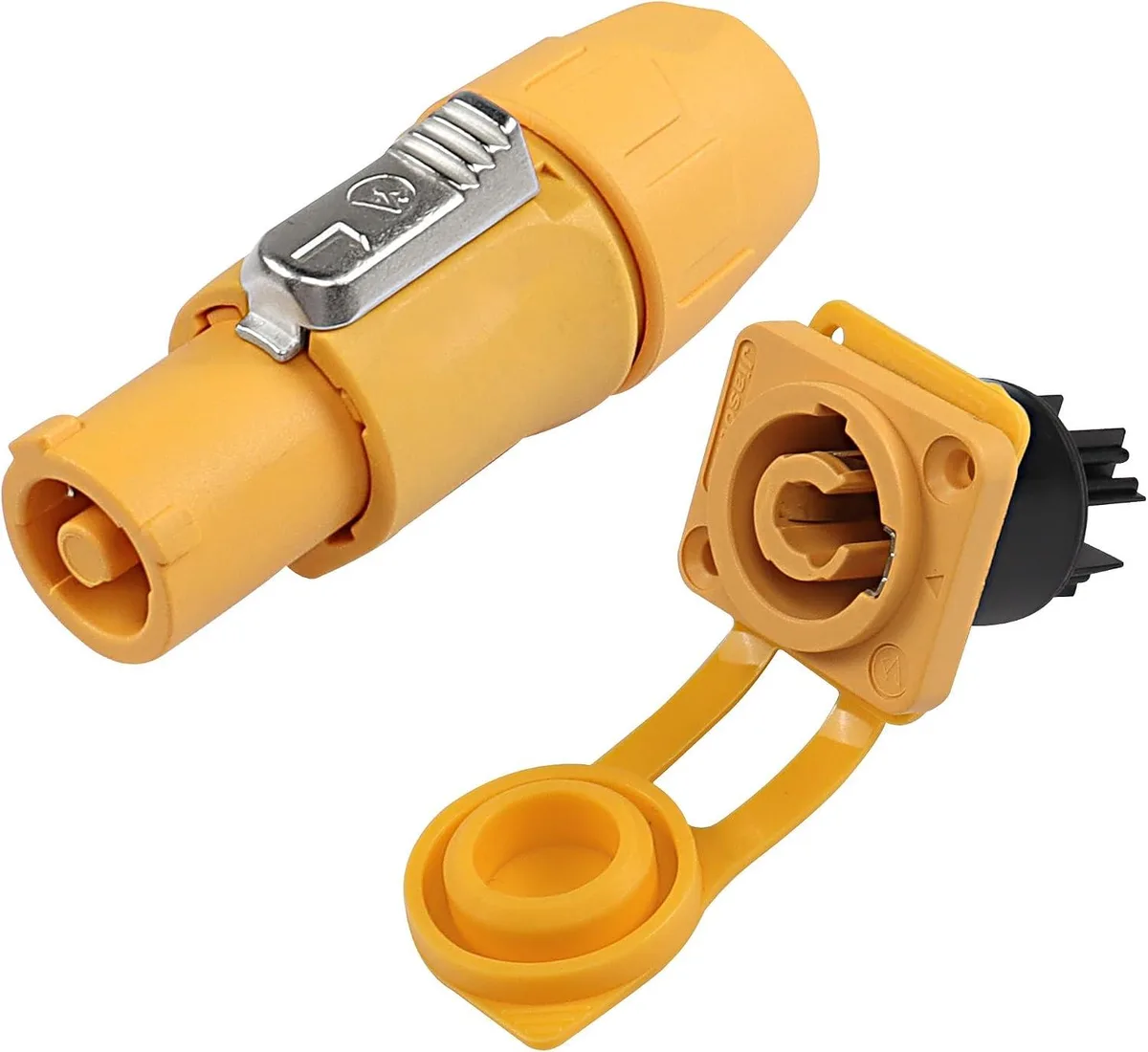 Boxwave Boxwave PowerCon Audio Adapter 3Pin 20A 250V IP65 Male Female Panel Mount Input — product photo