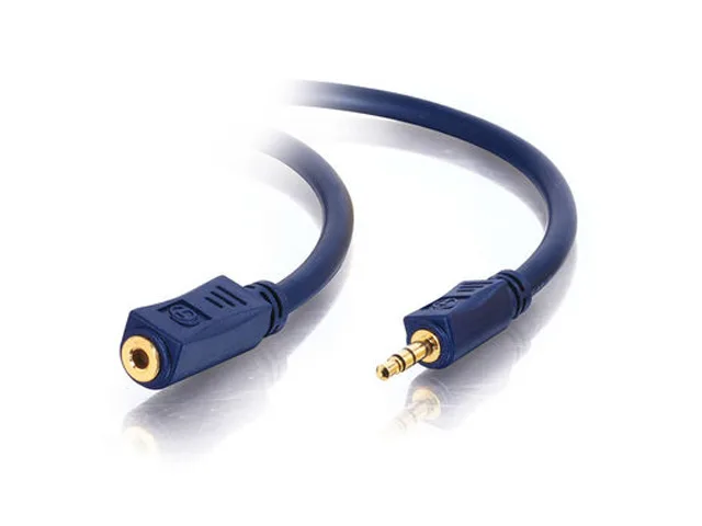 Cables To Go Cables To Go 40611 Velocity 3.5mm M/F Stereo Audio Extension Cable Blue 50 ft — product photo