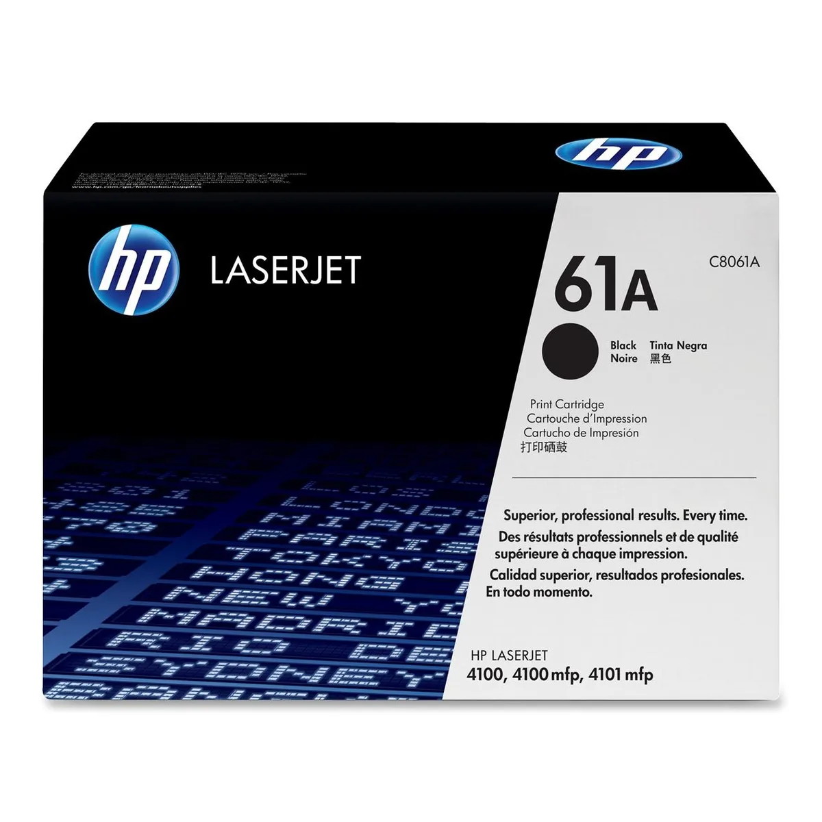 HP HP C8061A 61A Black toner cartridge (genuine brands) — product photo