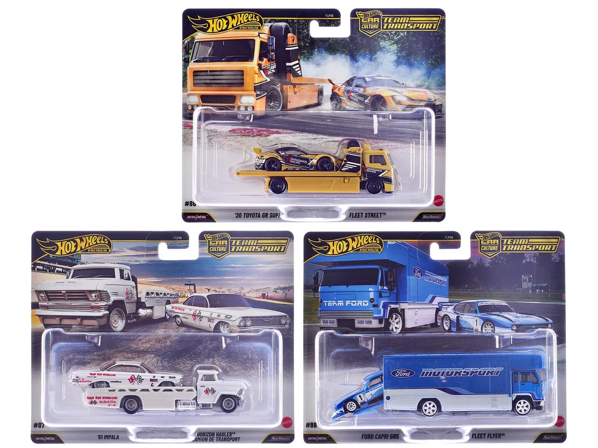 Hot Wheels Hot Wheels Team Transport Set J 2025 Car Culture 3pc hobby collectible — product photo