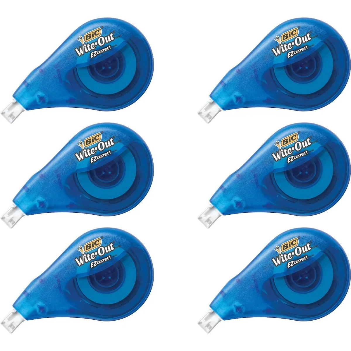 BIC BIC WOTAPP11BX Wite-Out EZ Correct Correction Tape 6 pack — product photo