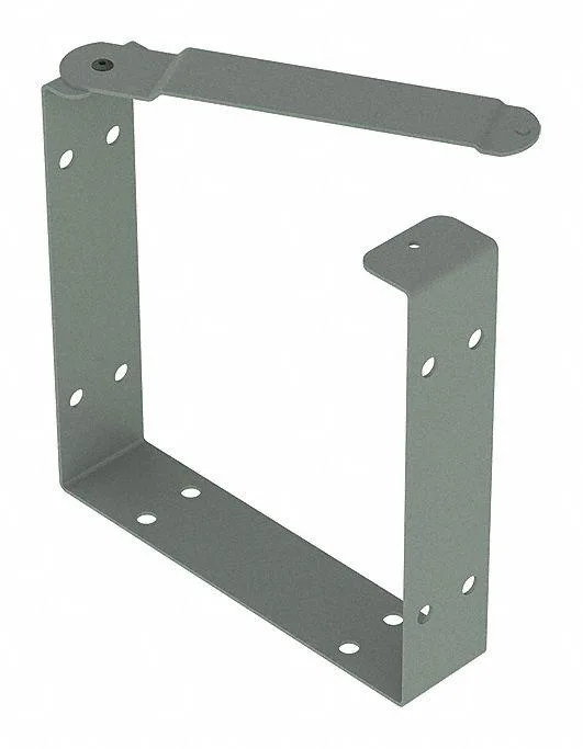 Painted steel U-connector for 8 by 8 inch wireway