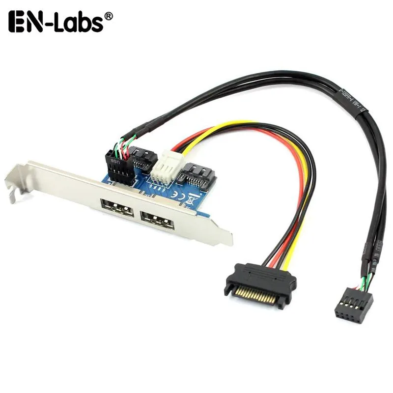 EN-Labs EN-Labs 11-001-405 2 Port SATA to eSATAp Data Adapter with Full Profile Bracket — product photo