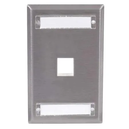 Hubbell Incorporated Hubbell Incorporated SSFL11 Wall Plate, 1 Port, Gray — product photo