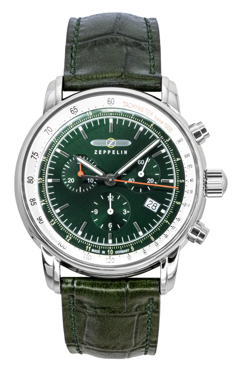 Graf Zeppelin Graf Zeppelin LZ 14 Marine Chronograph Green Dial 42.00 mm 50 m 88884 Watch — product photo