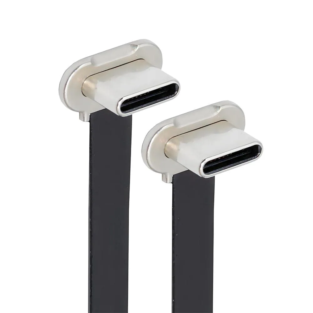 Fervit Fervit USB-C to USB-C angled cable 15cm 65W USB 2.0 480Mbps — product photo
