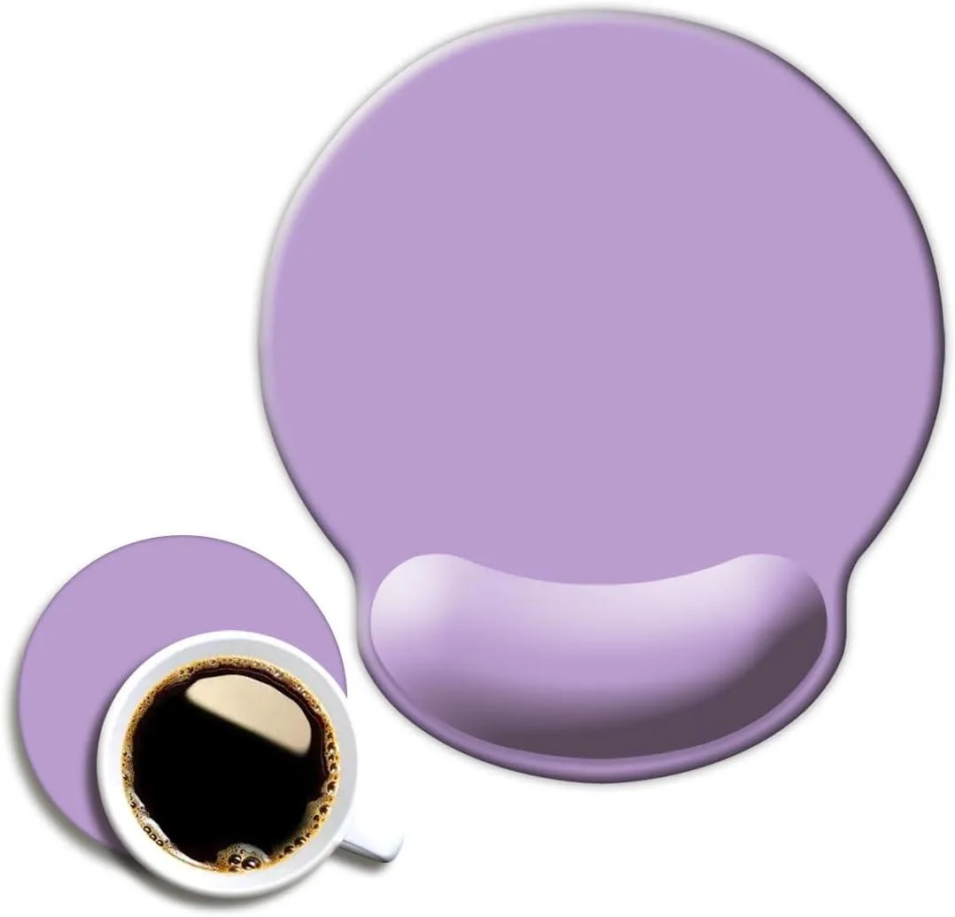 BAOFENG BAOFENG Ergonomic Mouse Pad with Wrist Support Clove Purple 9.8 in x 9.1 in — product photo