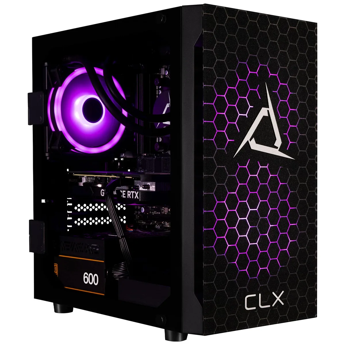CLX Gaming CLX Gaming TGMSETRTA3702BM Ryzen 7 7700X 32GB DDR5 RTX 4060 1TB SSD 2TB HDD gaming PC — product photo