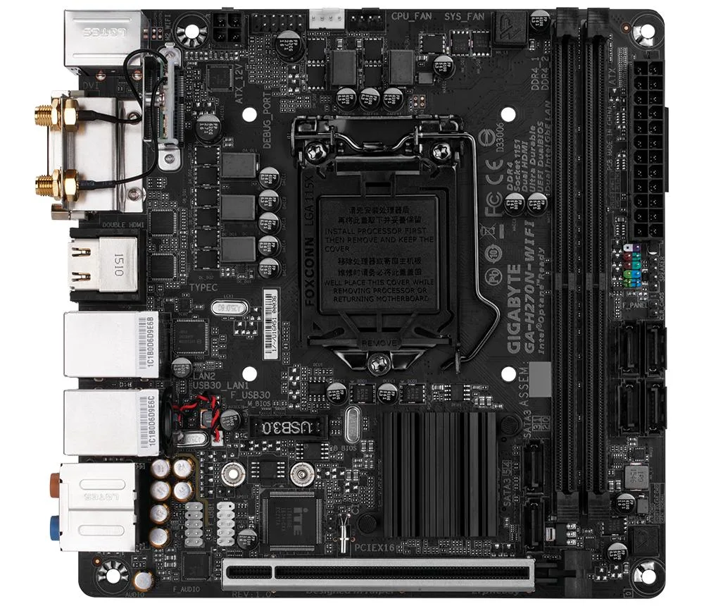 GIGABYTE GIGABYTE GA-H270N-WIFI rev. 1.0 motherboard accessory — product photo