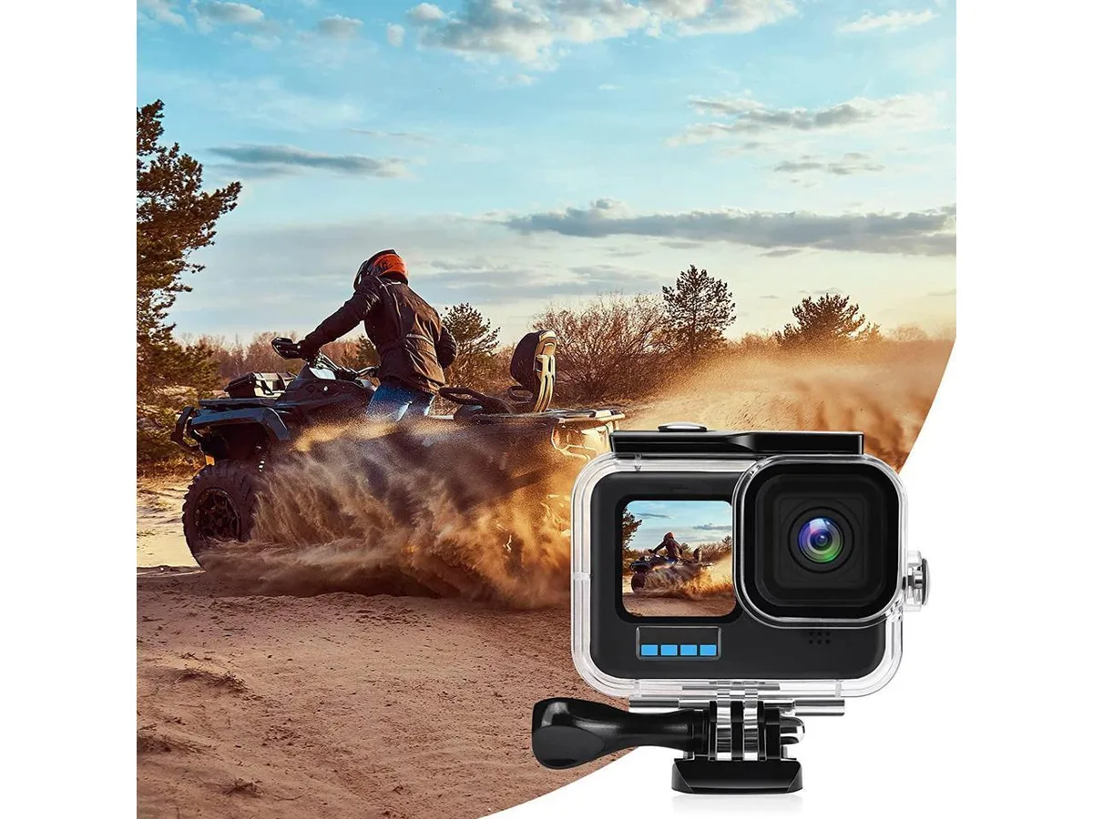 BONAEVER BONAEVER Waterproof Case for GoPro Hero 12 11 10 9 60M 196FT Underwater Housing with Bracket Mount — product photo