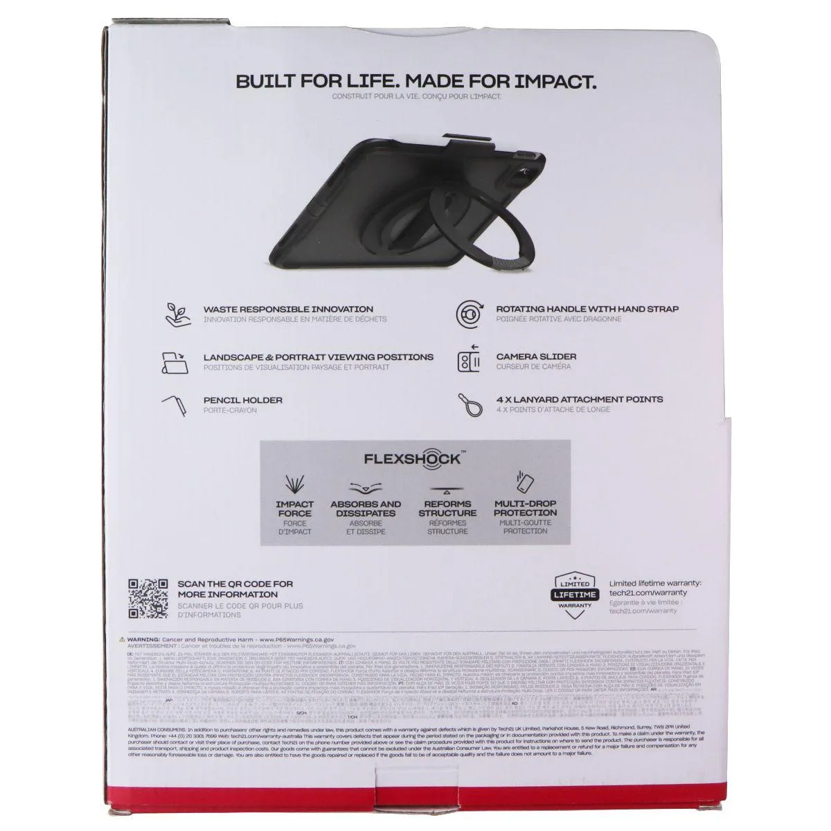 Tech 21 Tech 21 Evo Max Case with Hand Strap for iPad 10th Gen A16 Black — product photo