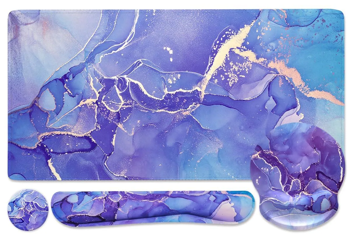 Keychron 4-1SDB-ZS 4-in-1 Desk Pad Set Purple Marble — product photo