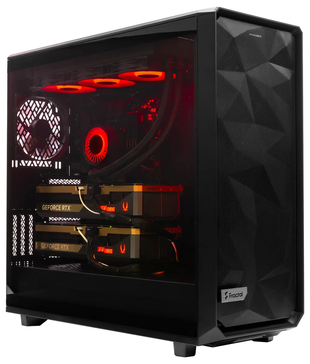 ArsenalPC ArsenalPC MES2X Dual GPU Workstation Ryzen 9 9950X Dual RTX 5090 256GB DDR5 4TB SSD — product photo