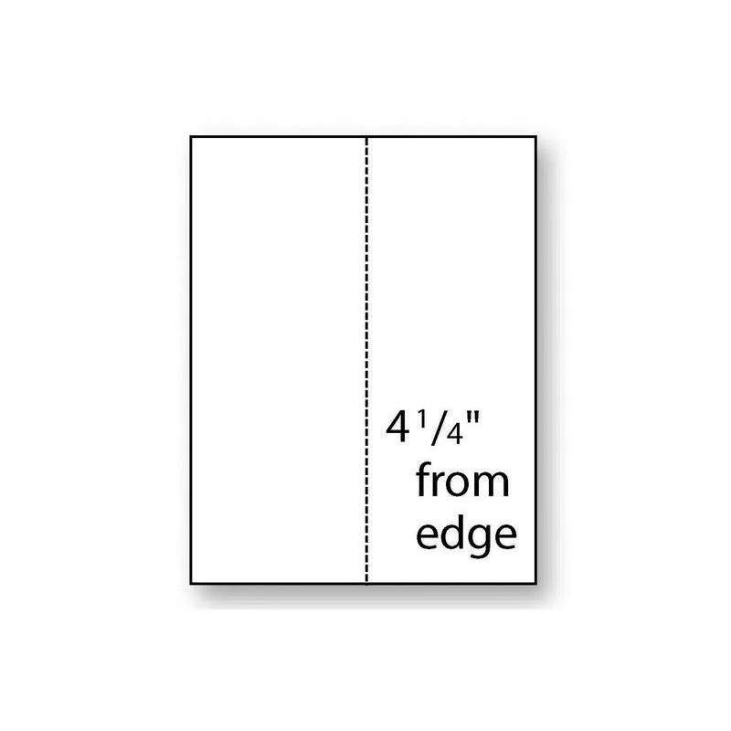 Paris Business Products Paris Business Products 8.5 x 11 Perforated Paper 20# 92 Bright Carton 2500 Sheets — product photo