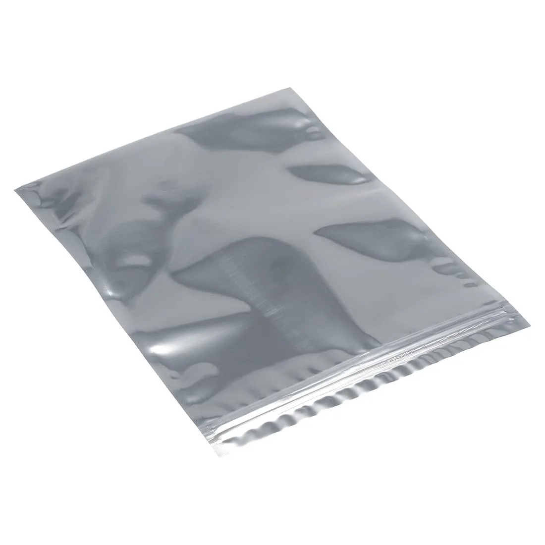 Pack of ten semi-transparent anti-static bags with zip closure, 175 by 230 mm