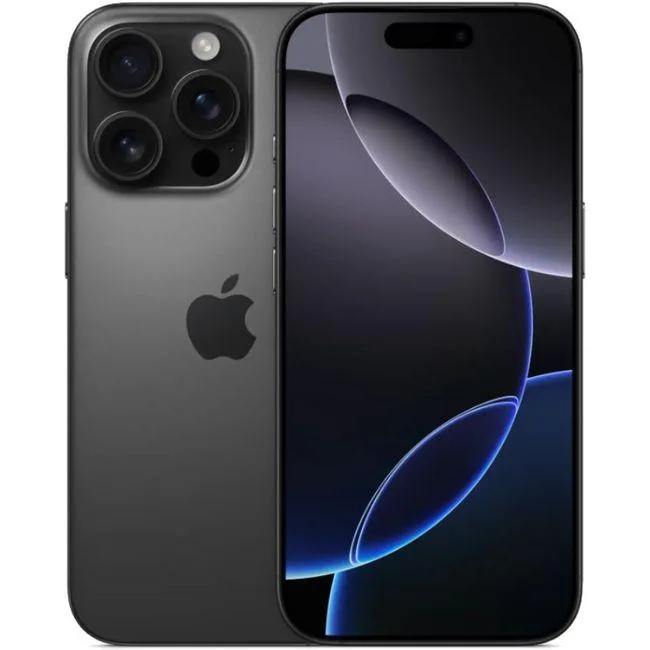 Apple Apple iPhone 16 Pro 256GB Black Titanium GSM Unlocked cell phones - unlocked — product photo