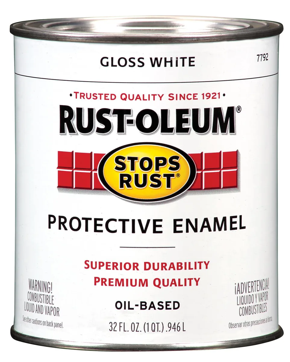 Rust-Oleum Rust-Oleum Stops Rust Protective Enamel Gloss White 1 qt 7792502 — product photo