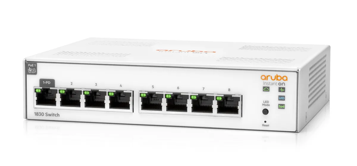 HPE Networking Instant On HPE Networking Instant On 1830 8-Port Gigabit Smart Managed Switch JL810A#ABA — product photo