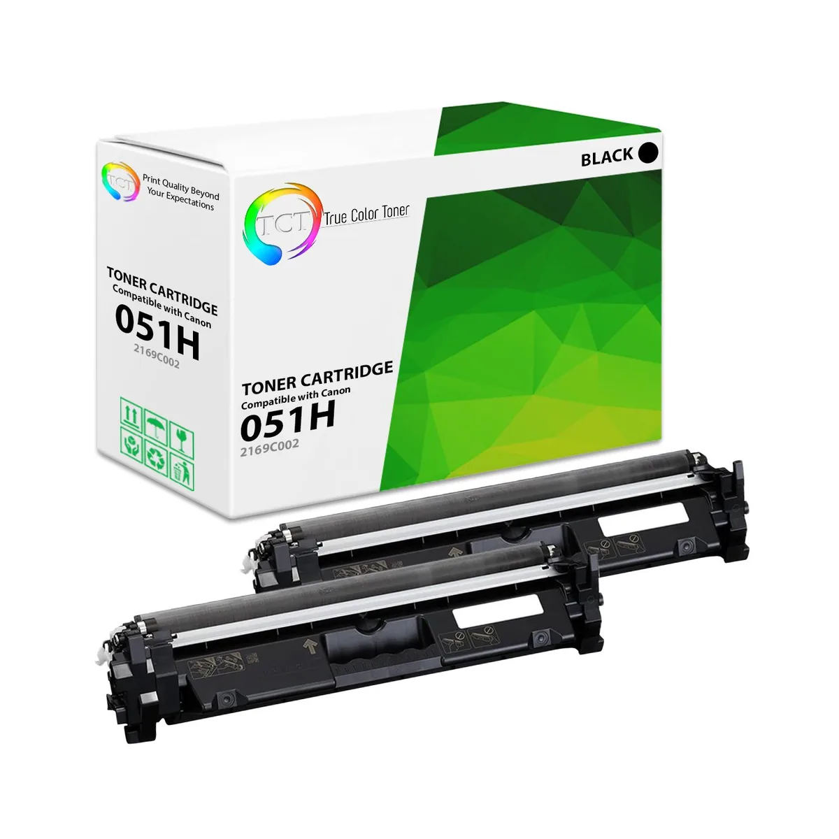 True Color Toner True Color Toner 051H Black Toner Cartridge 2 Pack 4100 Pages — product photo