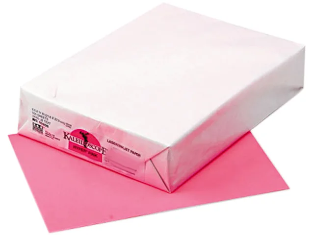 Pacon Pacon 102206 Kaleidoscope Multipurpose Paper, 24lb, 8.5 x 11, Hyper Pink, 500 Sheets — product photo