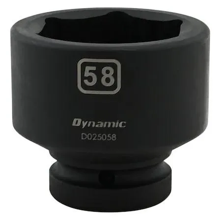 Black phosphate 1 inch drive socket 58mm six point