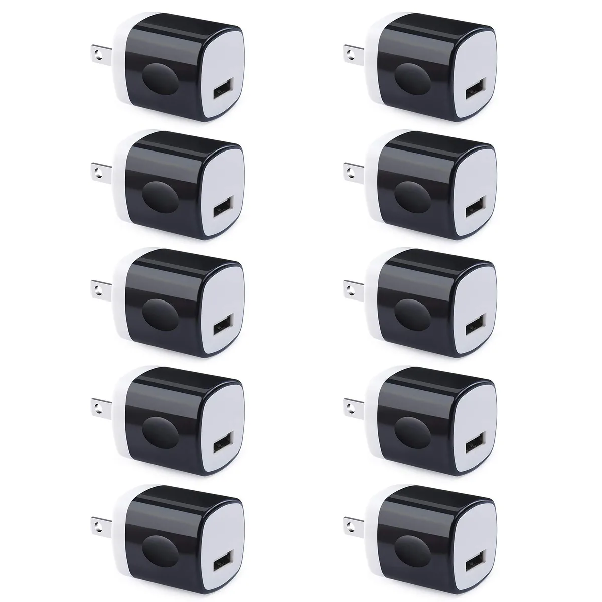  UorMe PT-WC-05 USB charger 10 pack 1A 5V black — product photo