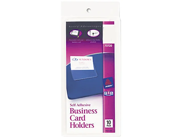 Avery Avery 73720 Business Card Holders 10 Pack — product photo