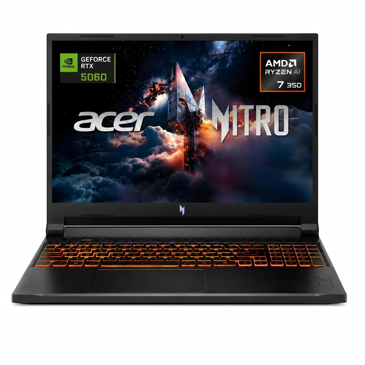 Acer America Acer Nitro V 16" WUXGA 180Hz RTX 5060 Ryzen AI 7 350 gaming laptop — product photo