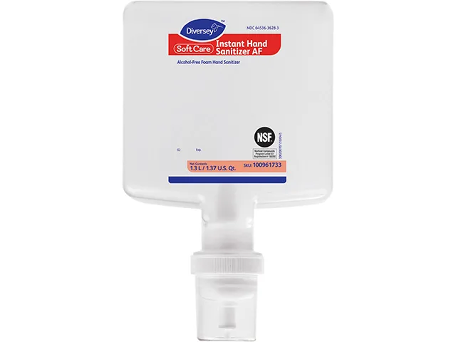 Diversey Diversey 100961733CT Soft Care Hand Sanitizer Refill 44 fl oz (1300 mL) Cartridge 6 / Carton — product photo