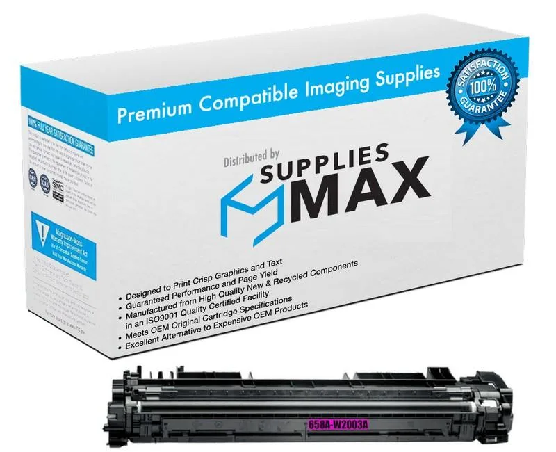 SuppliesMax SuppliesMax Magenta Toner Cartridge 6000 Pages HP W2003A 658A — product photo