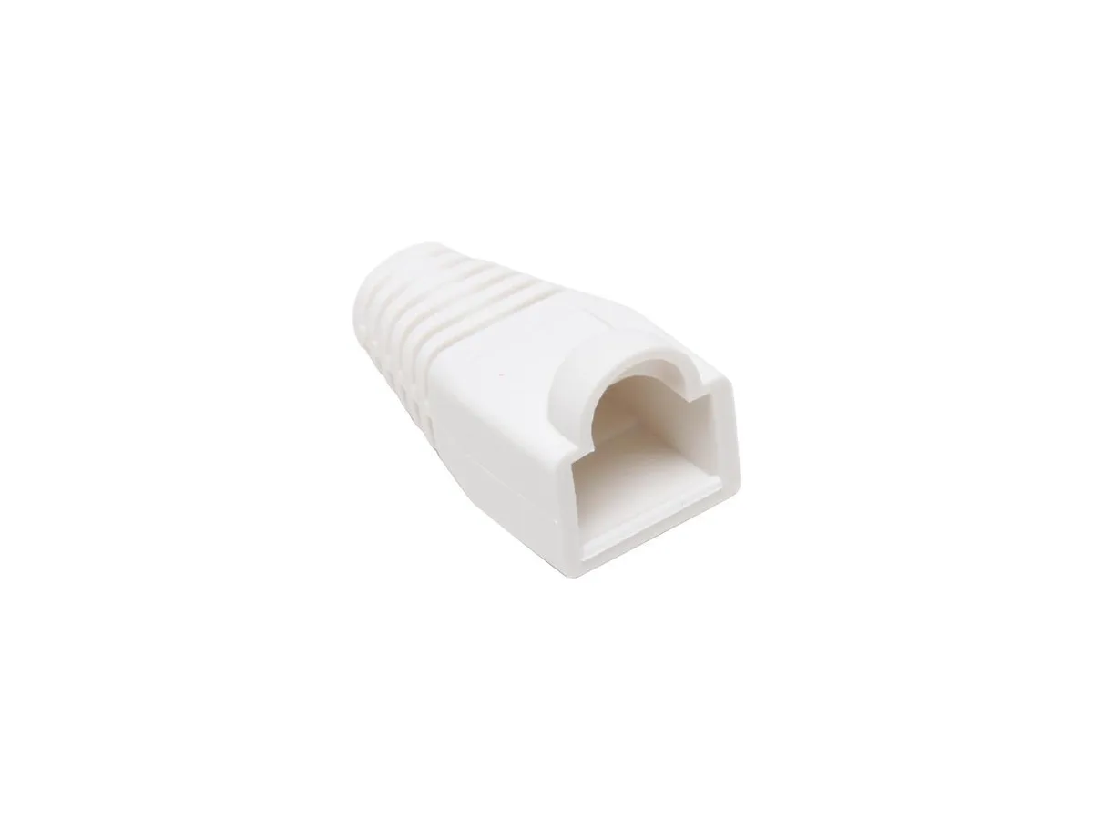 sakose sakose C6BOOT-W White Snagless Boots RJ45 50-Pack — product photo