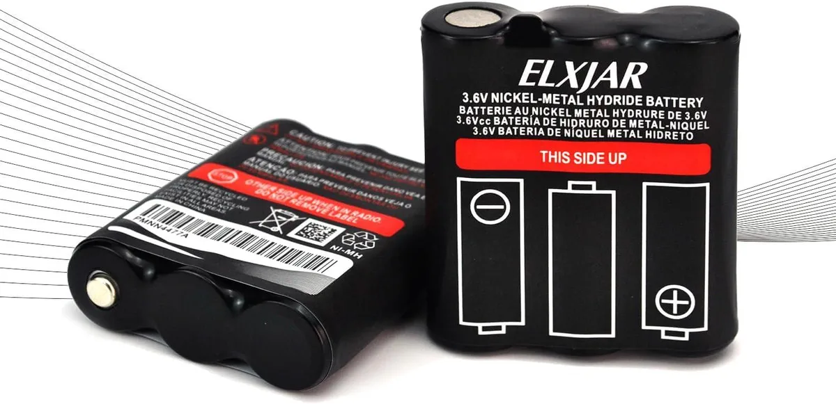 usbroway usbroway 3.6V 800mAh Ni-MH 2-pack PMNN4477AR standard battery — product photo