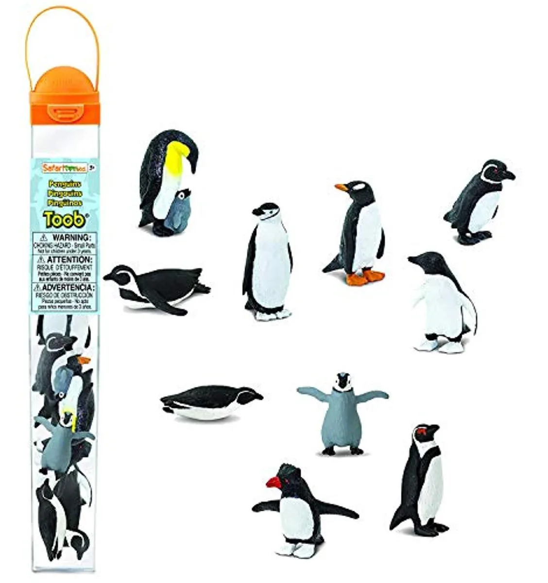 Safari Ltd. Safari Ltd Penguin TOOB action figure set 10 figurines — product photo
