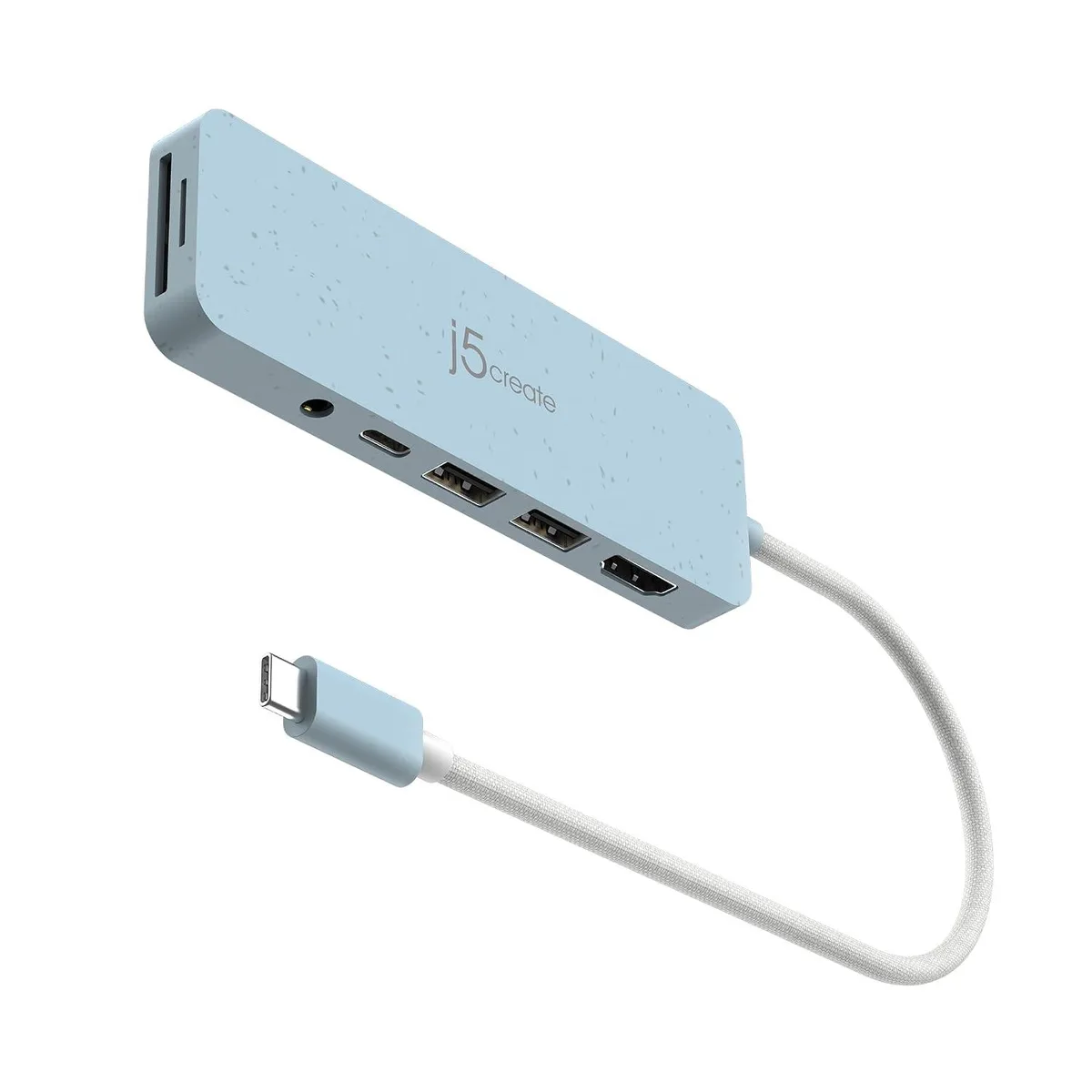 LORDWORLD LORDWORLD USB-C 7-in-1 Hub 4K HDMI 100W PD 5Gbps USB-A SD MicroSD 3.5mm Audio — product photo