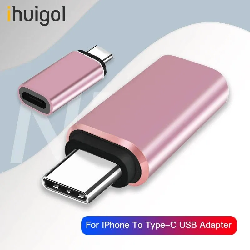 Hetai Tech Hetai Tech 2pc USB-C to Lightning OTG Adapter (Black/Silver/Gold/Rose Gold) — product photo