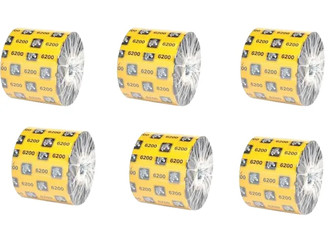 Zebra Zebra 06200BK06045 Resin Ribbon 2.36 in x 1476 ft 1.0 in Core Tabletop 6/Case — product photo