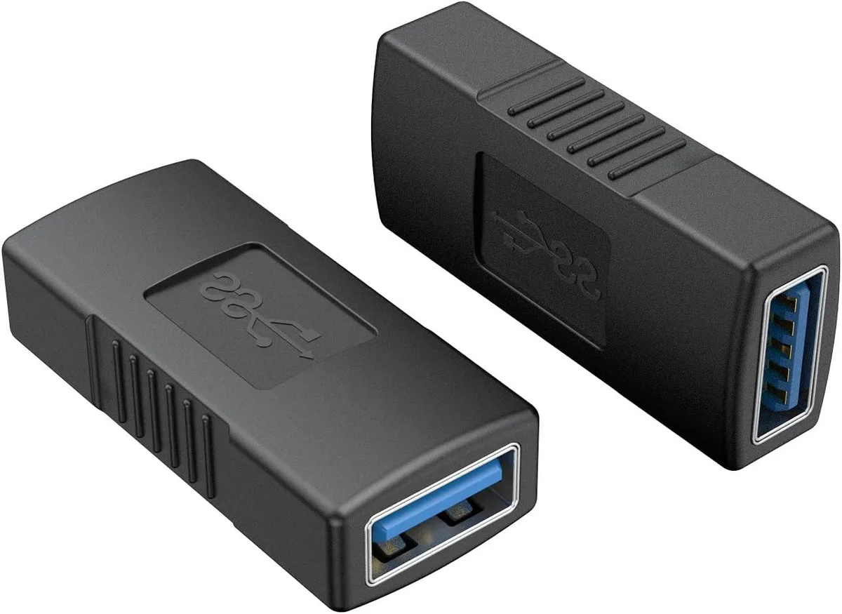 CableCreation CableCreation USB 3.0 Type A Female to Female Adapter 2 Pack Black — product photo