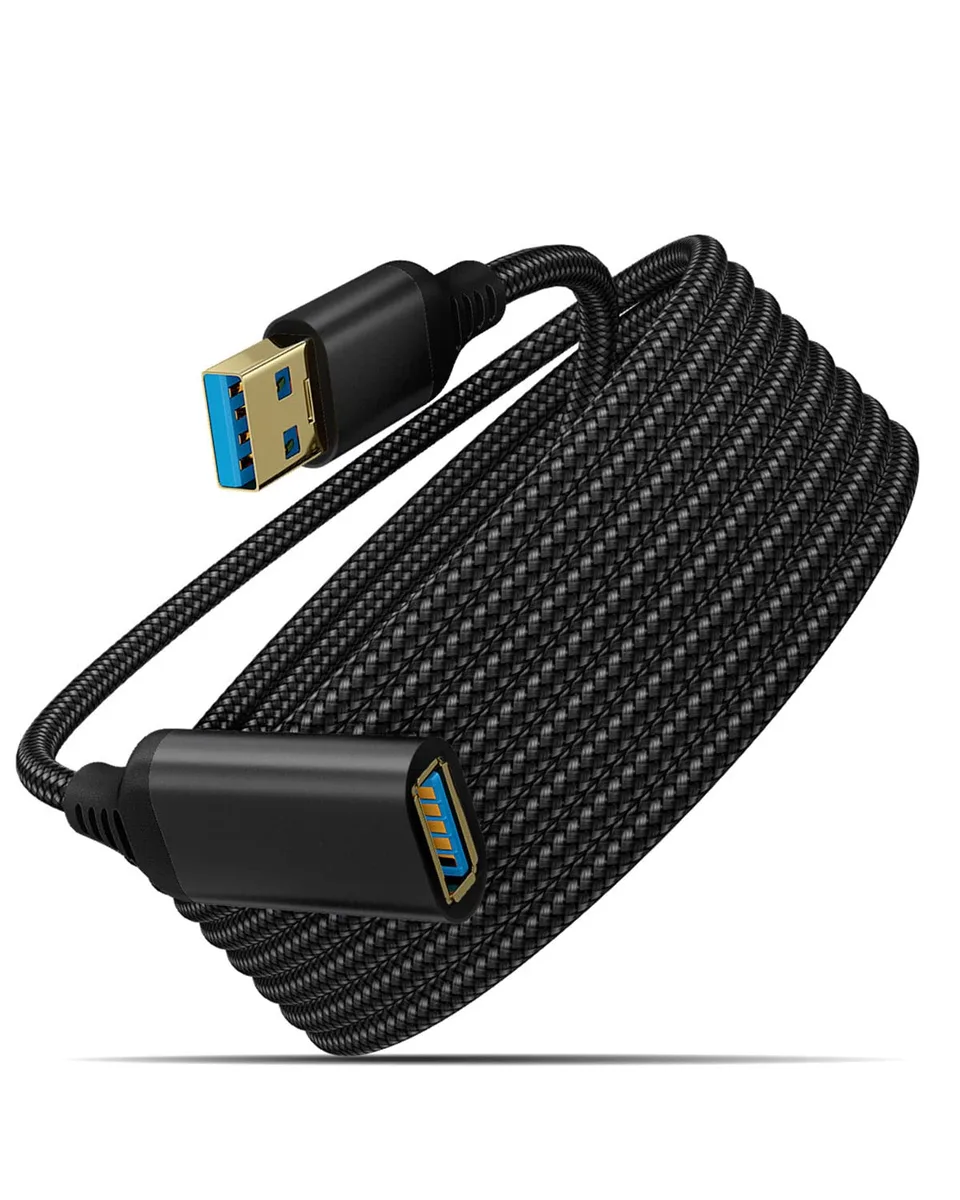 Teamyo Teamyo USB 3.0 Extension Cable 10 ft USB A to USB A Black — product photo