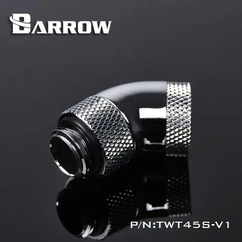 Barrow Mods Barrow Mods G1/4" 45° Dual Rotary Fitting Silver DIY Cooling — product photo