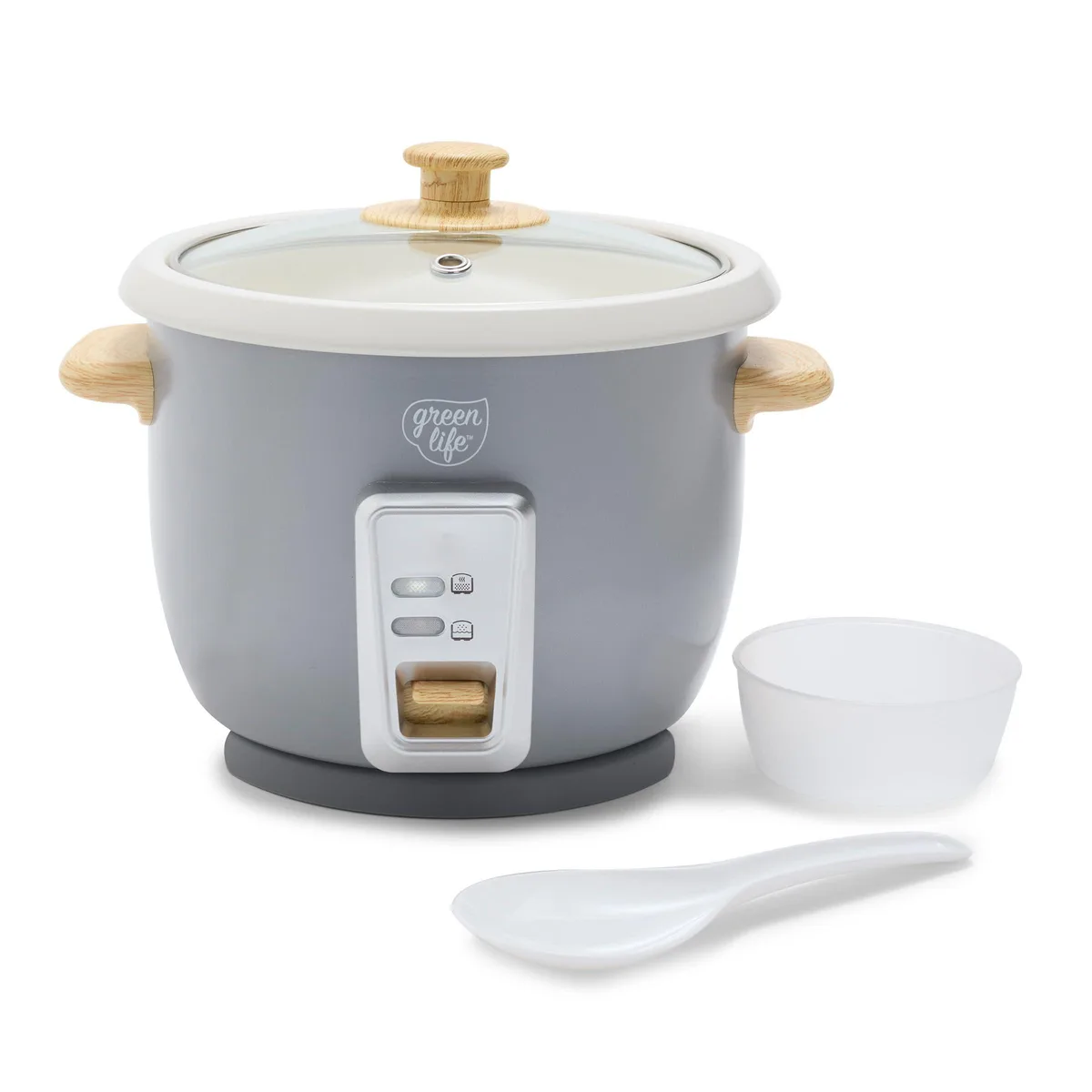  GreenLife CC008703-001 1.5QT Rice Cooker Gray — product photo