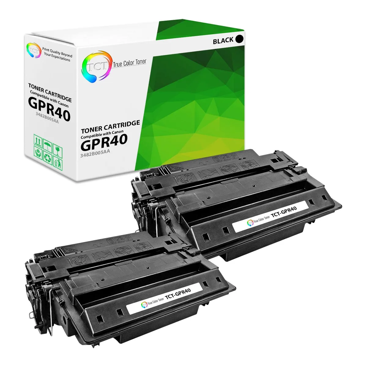 True Color Toner True Color Toner GPR40 2-Pack Black Toner Cartridge 12500 Pages — product photo