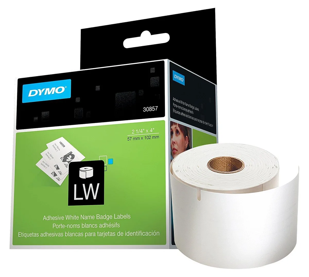 DYMO DYMO 1760756 2.25x4" Name Badge Labels 250 Roll pos accessory — product photo