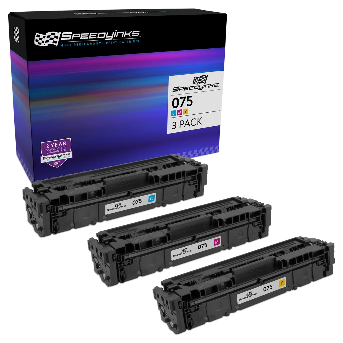 SpeedyInks SpeedyInks Compatible Toner Cartridge Set of 3 CMY 1300 Pages for Canon 075 — product photo