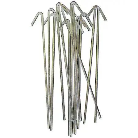 Bundle of 100 unfinished aluminum chain link ties