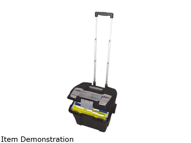 Storex Storex 61507U01C Premium File Cart 16 x 17 x 15 Black office furniture — product photo