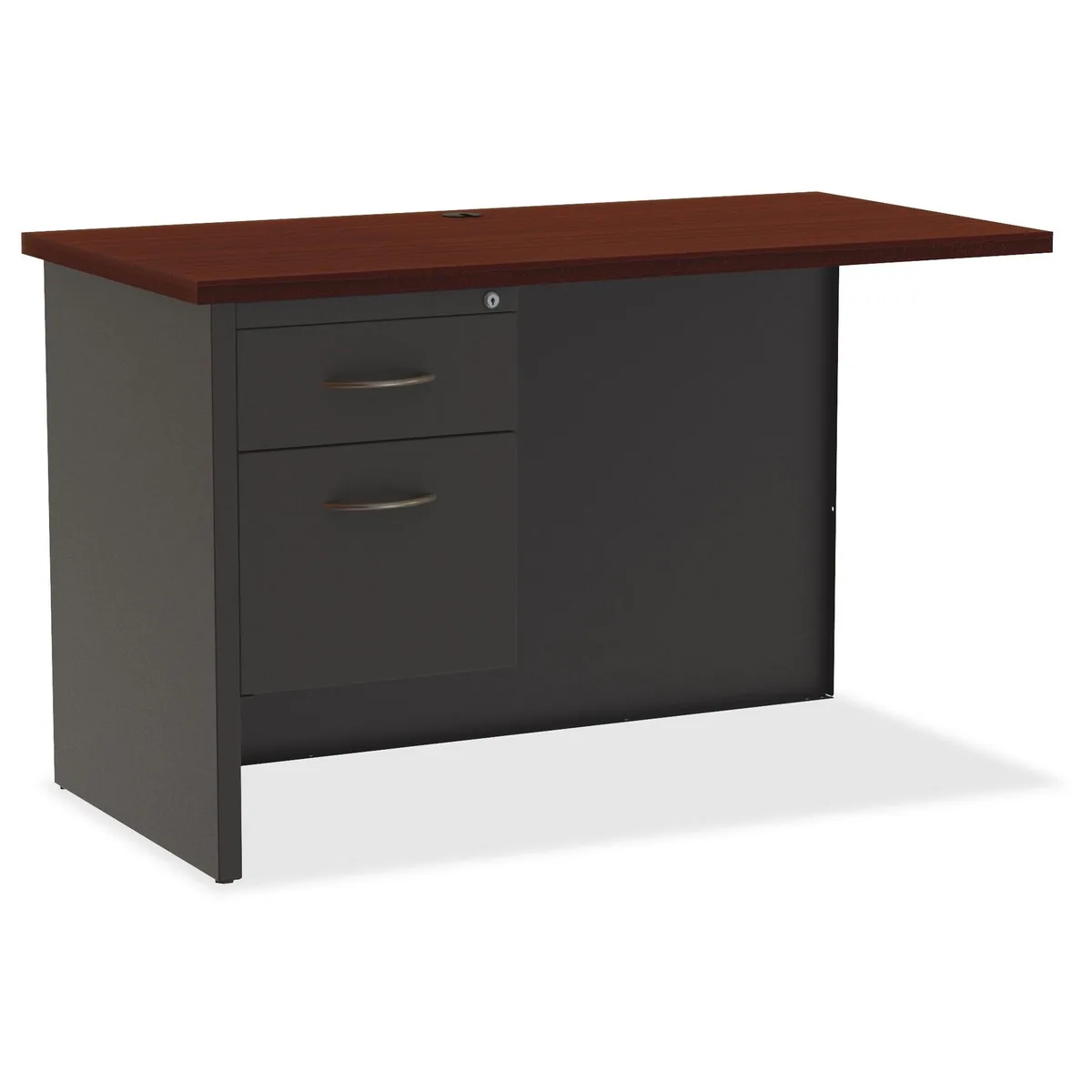 Lorell Lorell LLR79156 Left Return Desk 24x48 Charcoal office furniture — product photo