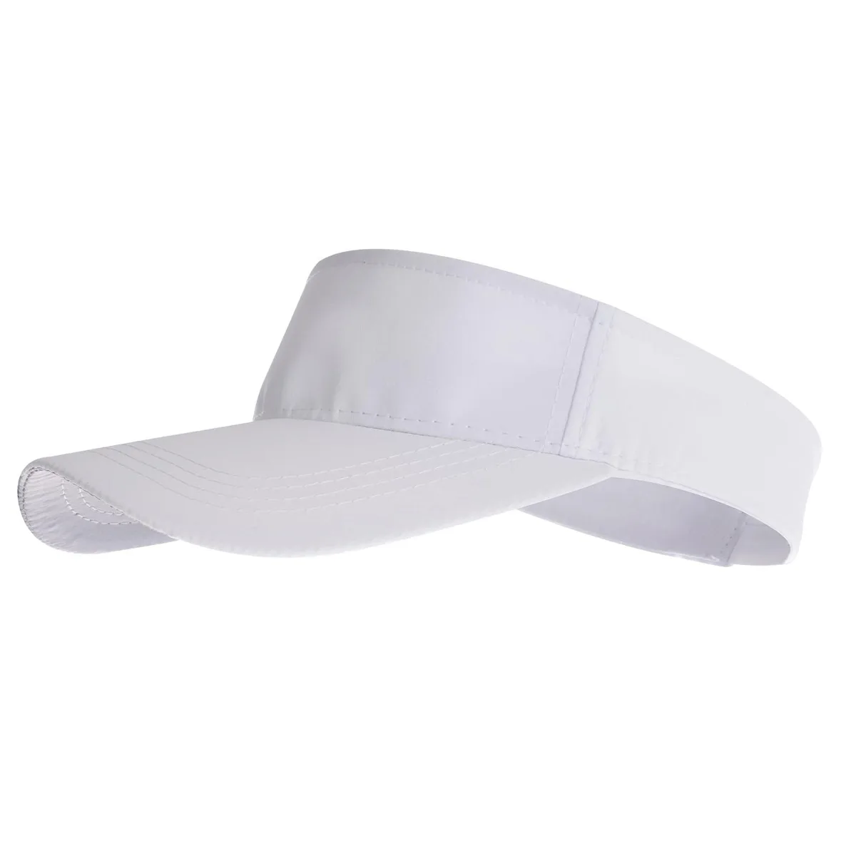 Sports Sun Visor Hat White Adjustable Quick Dry Unisex — product photo