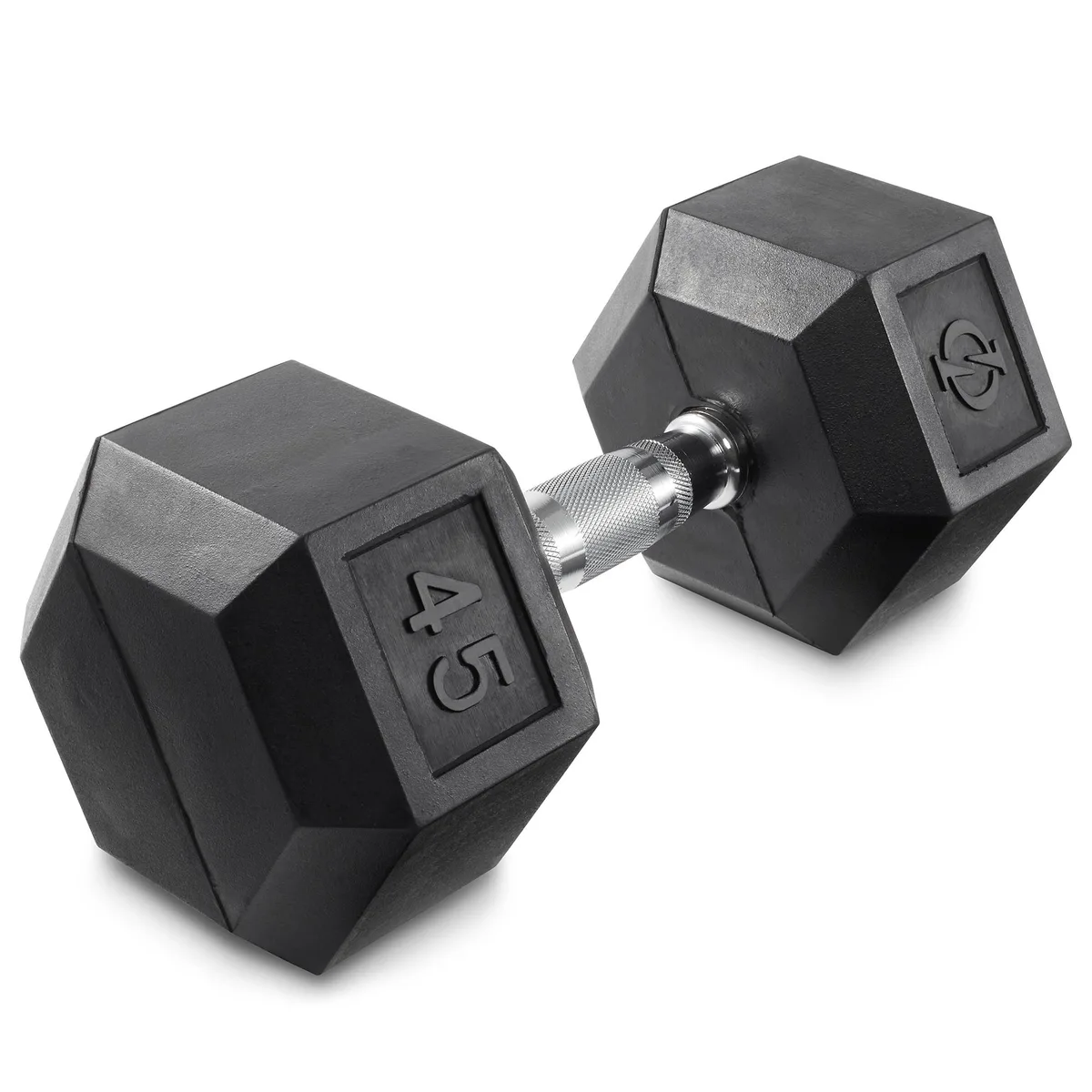 Philosophy Gym Philosophy Gym Rubber Coated Hex Dumbbell 45 lbs — product photo