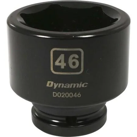 Black phosphate 46 mm 6-point socket, 3/4 inch drive